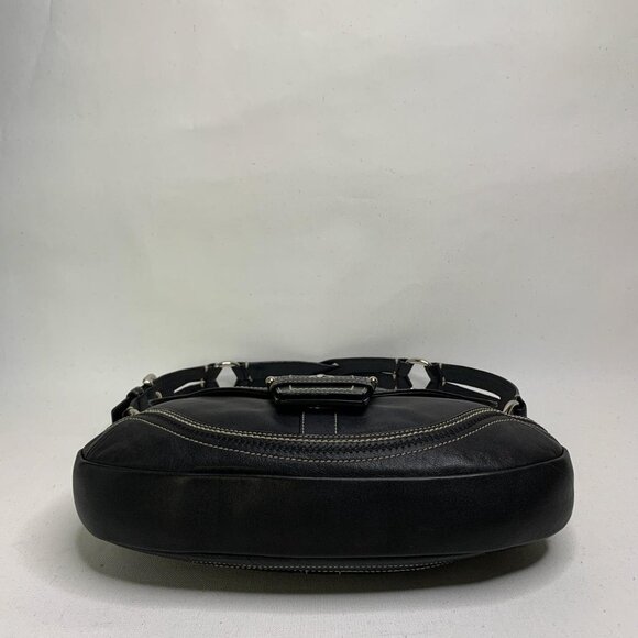 Y2K black leather Coach shoulder - Picture 6 of 7